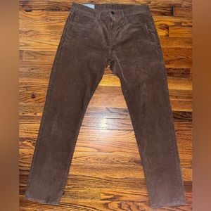 Mens Gap Corduroy Chino Pants Slim